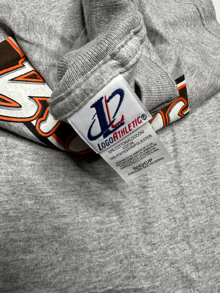 Size 4 Cleveland Browns Gray Tee 90s Logo Athletic