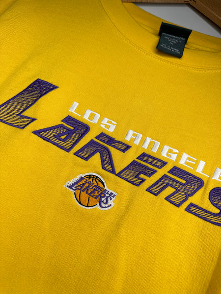 XXL Los Angeles Lakers Gold Sweatshirt VTG Rare Crewneck
