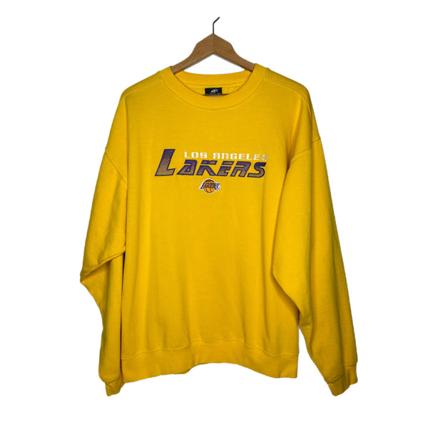 XXL Los Angeles Lakers Gold Sweatshirt VTG Rare Crewneck