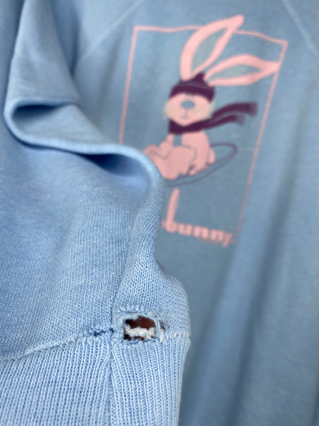L 80s Snow Bunny Sweatshirt VTG Rare