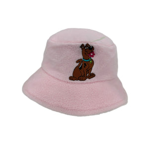 Youth 90s Scooby Doo Pink Fleece Bucket Hat VTG Deadstock