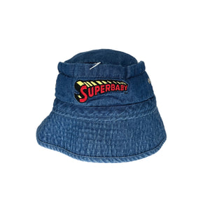 12-24 Months Denim Bucket Hat Superbaby Superman VTG 1999 Deadstock